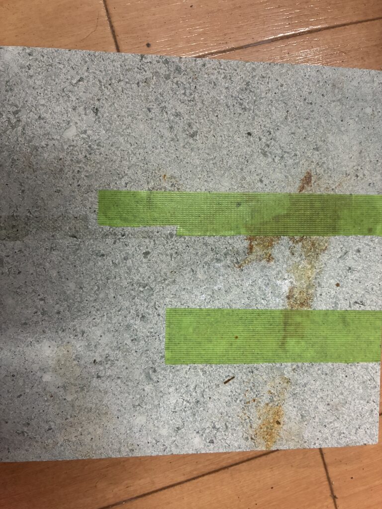 石材研磨 養生・下処理